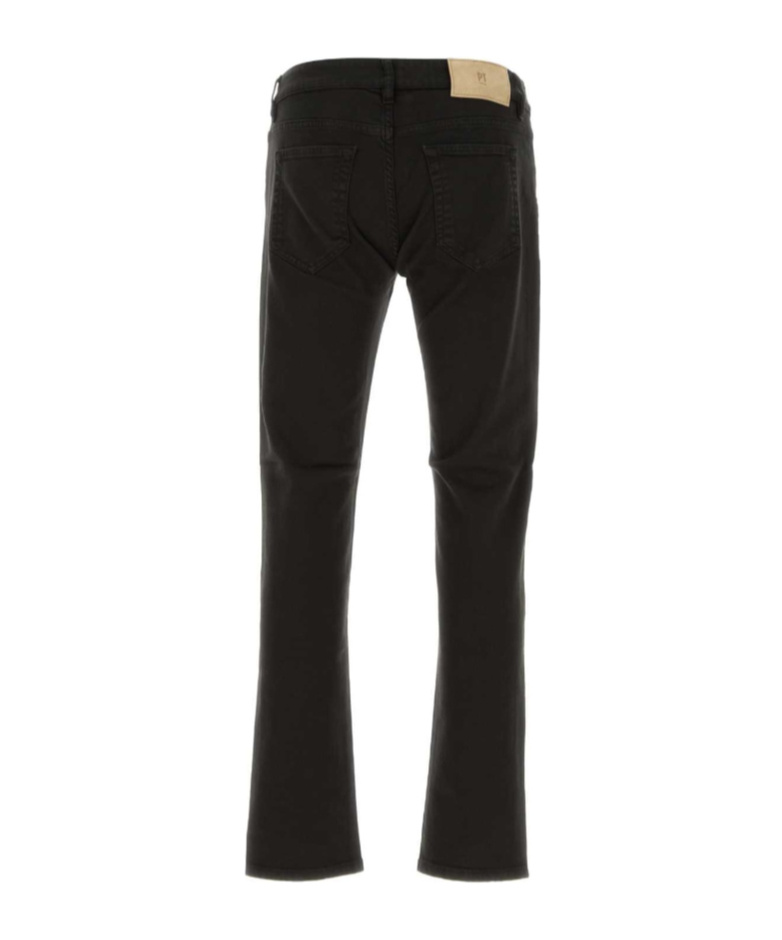 Pt Torino Denim Stretch Jeans Belt Loops In Black