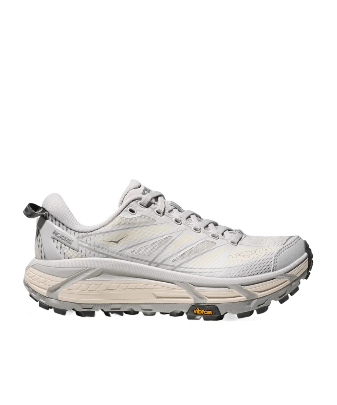 Hoka Mafate Speed 2 Rubber And Mesh Running Sneakers In Cosmic Ash/alabaster