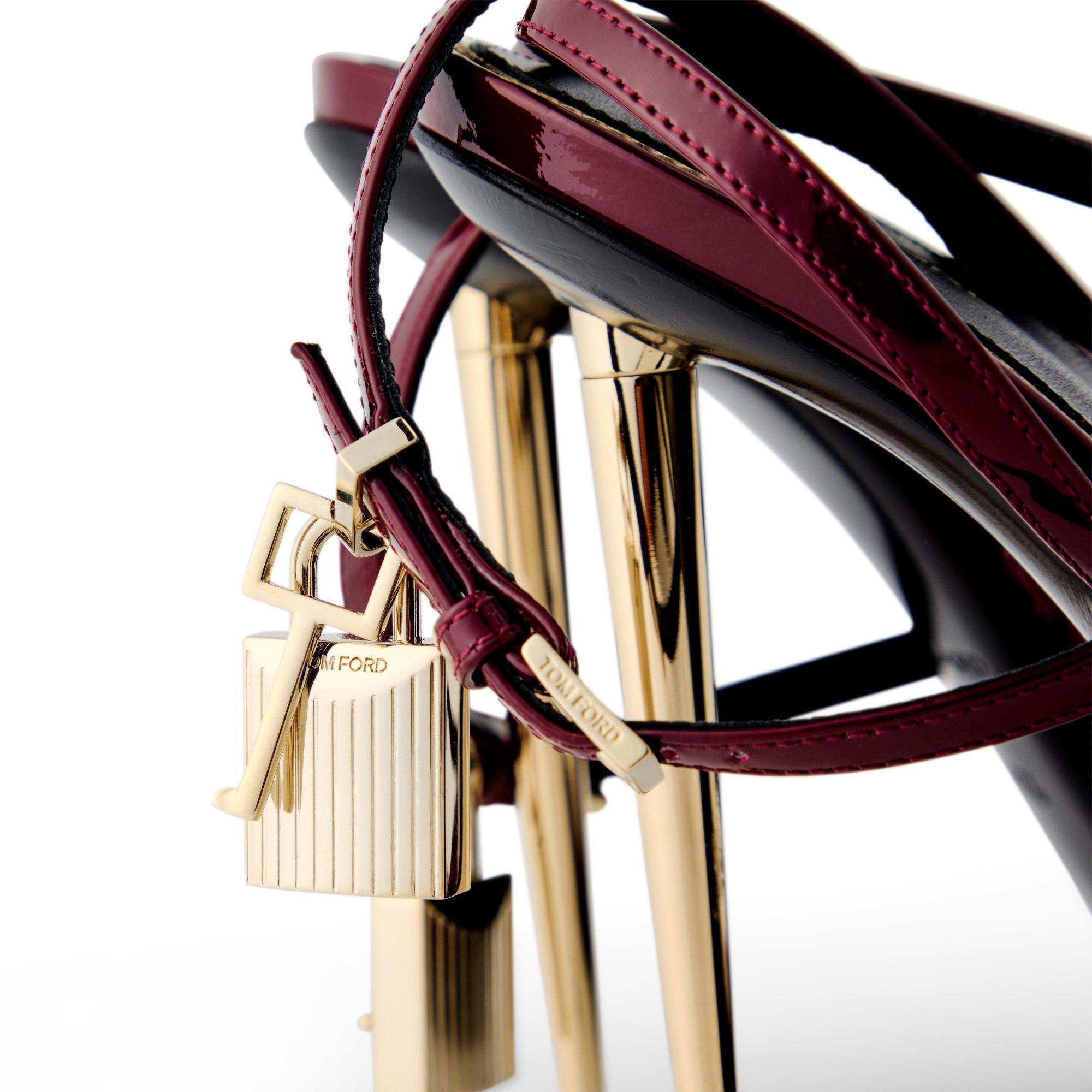 Tom Ford Padlock Heels In Black