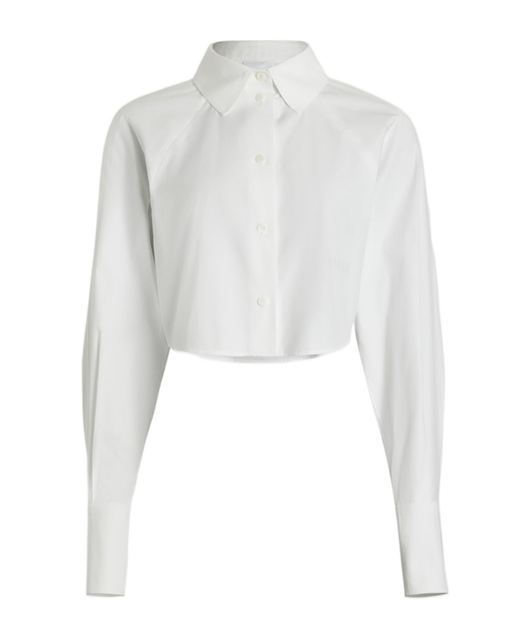 Patou Organic-cotton Cropped Shirt In White