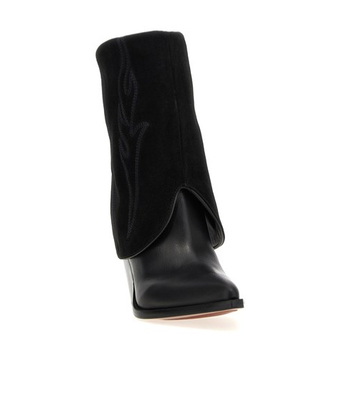 Sonora Rancho Reverse Ankle Boot In Black