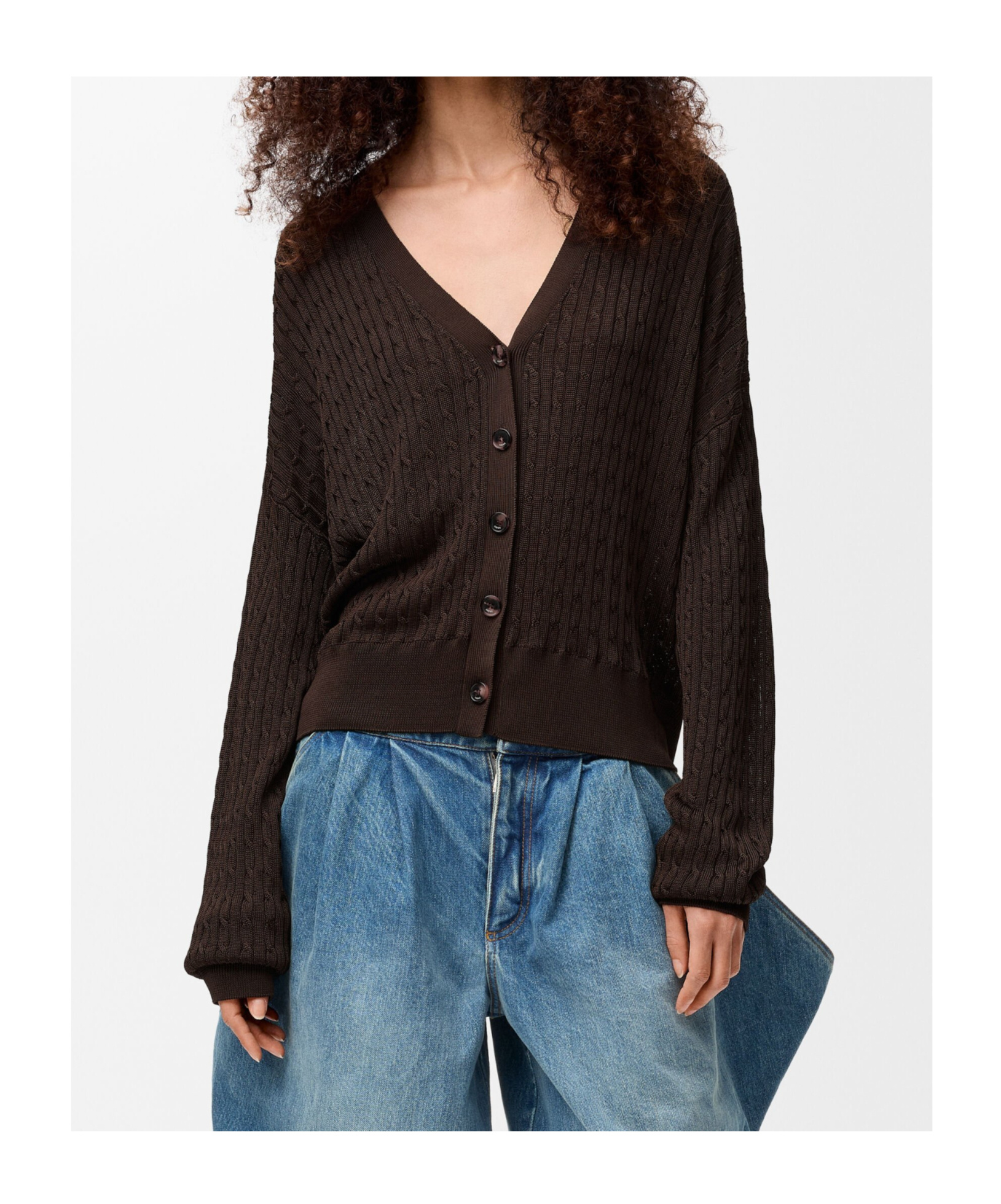 Loewe Long-sleeved Cardigan In Multi