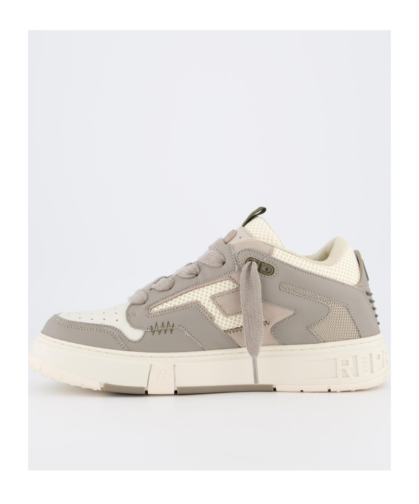 Represent Round Head Low-cut Casual Shoes In Gray