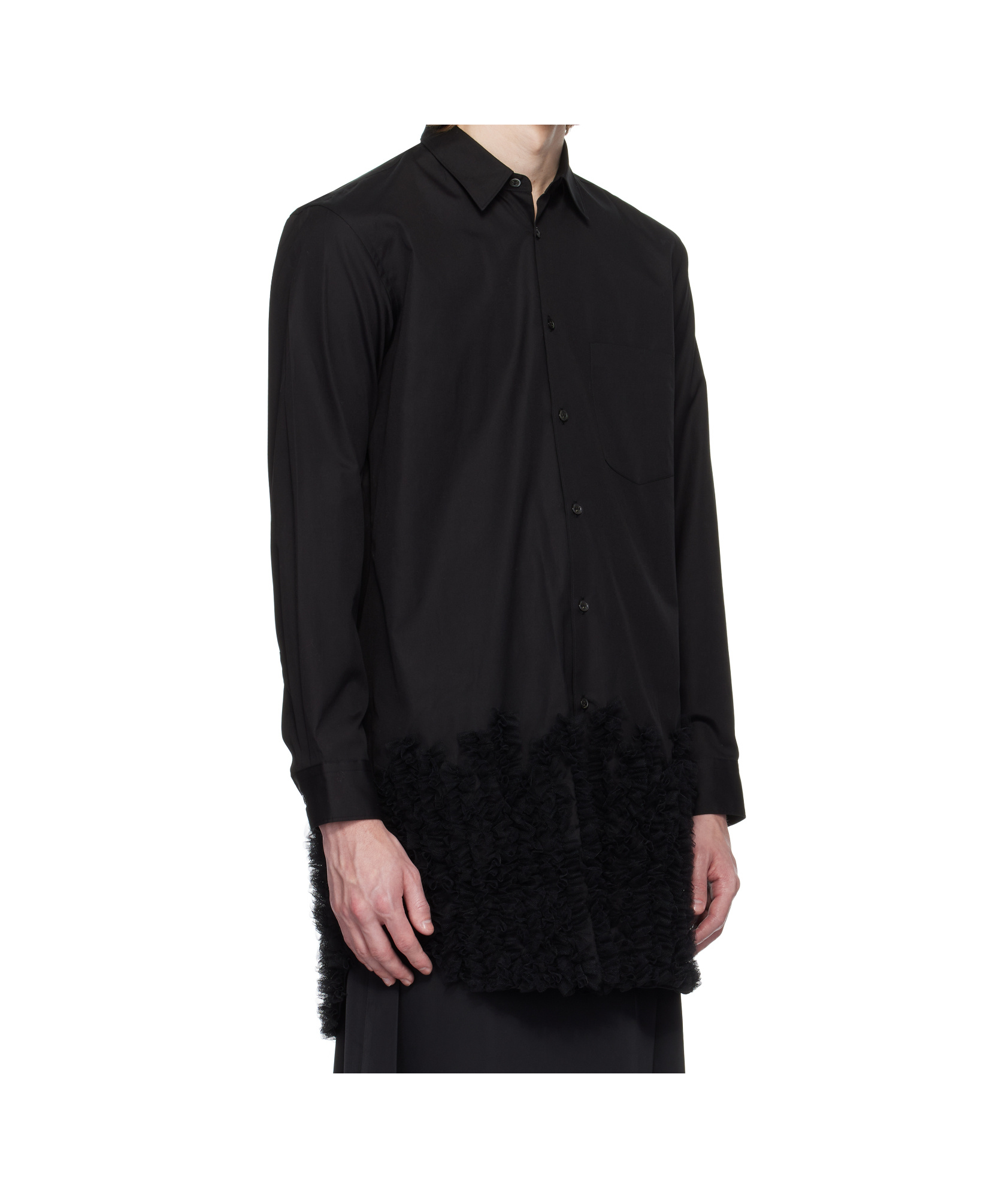 Comme Des Garçons Lapel Long Sleeve Shirt