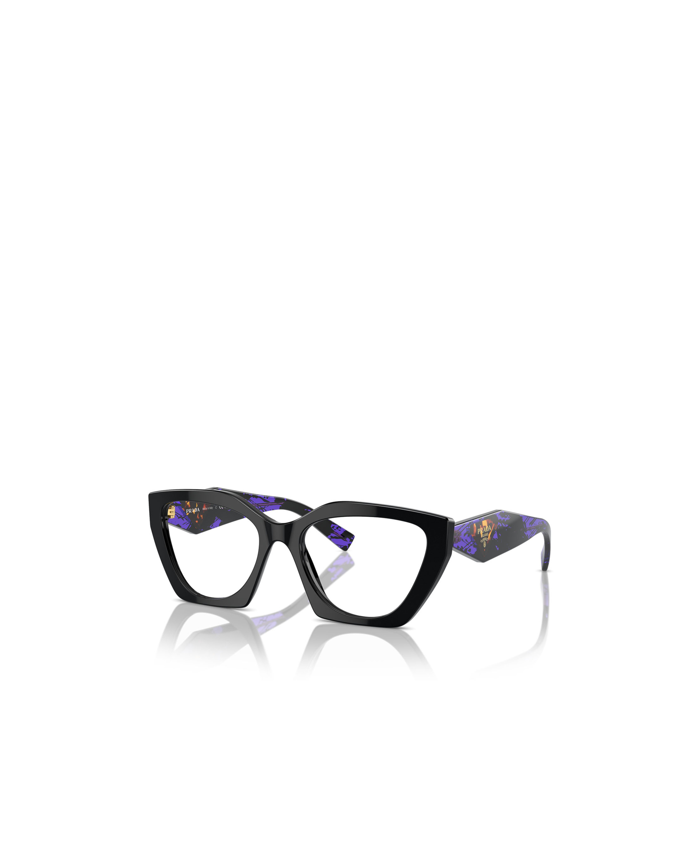 Prada Logo Flat Mirror In Black