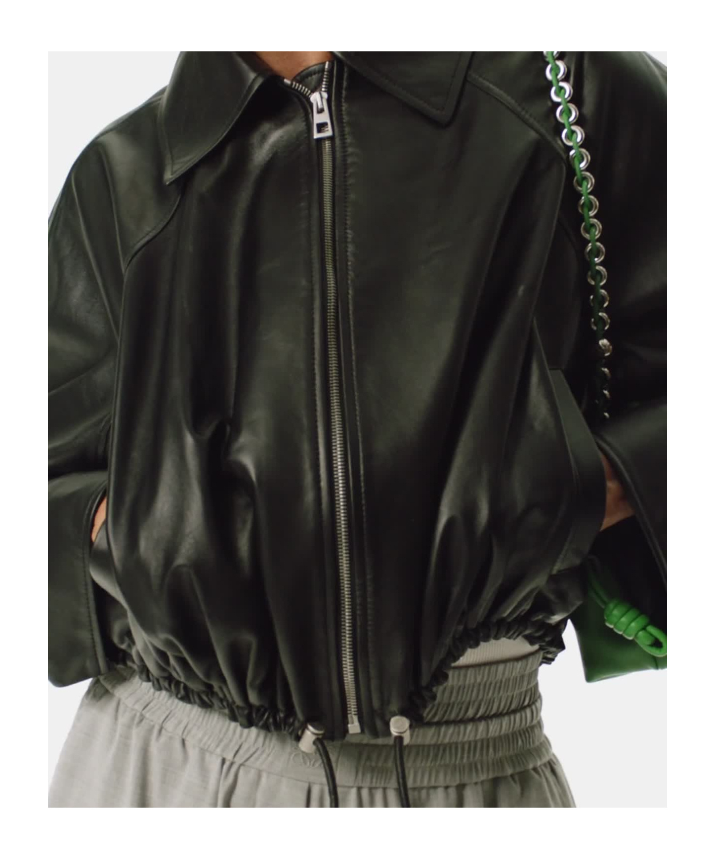 Shop Loewe Balloon Jacket Innappalambskin In Black