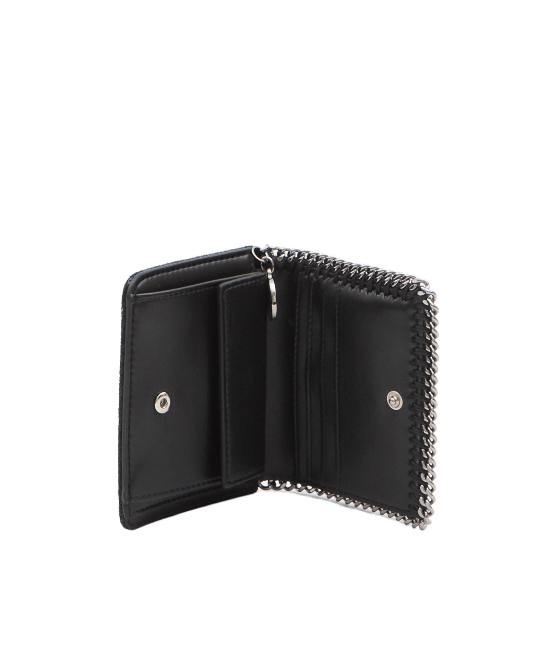Stella Mccartney Falabella Bi-fold Wallet In Black