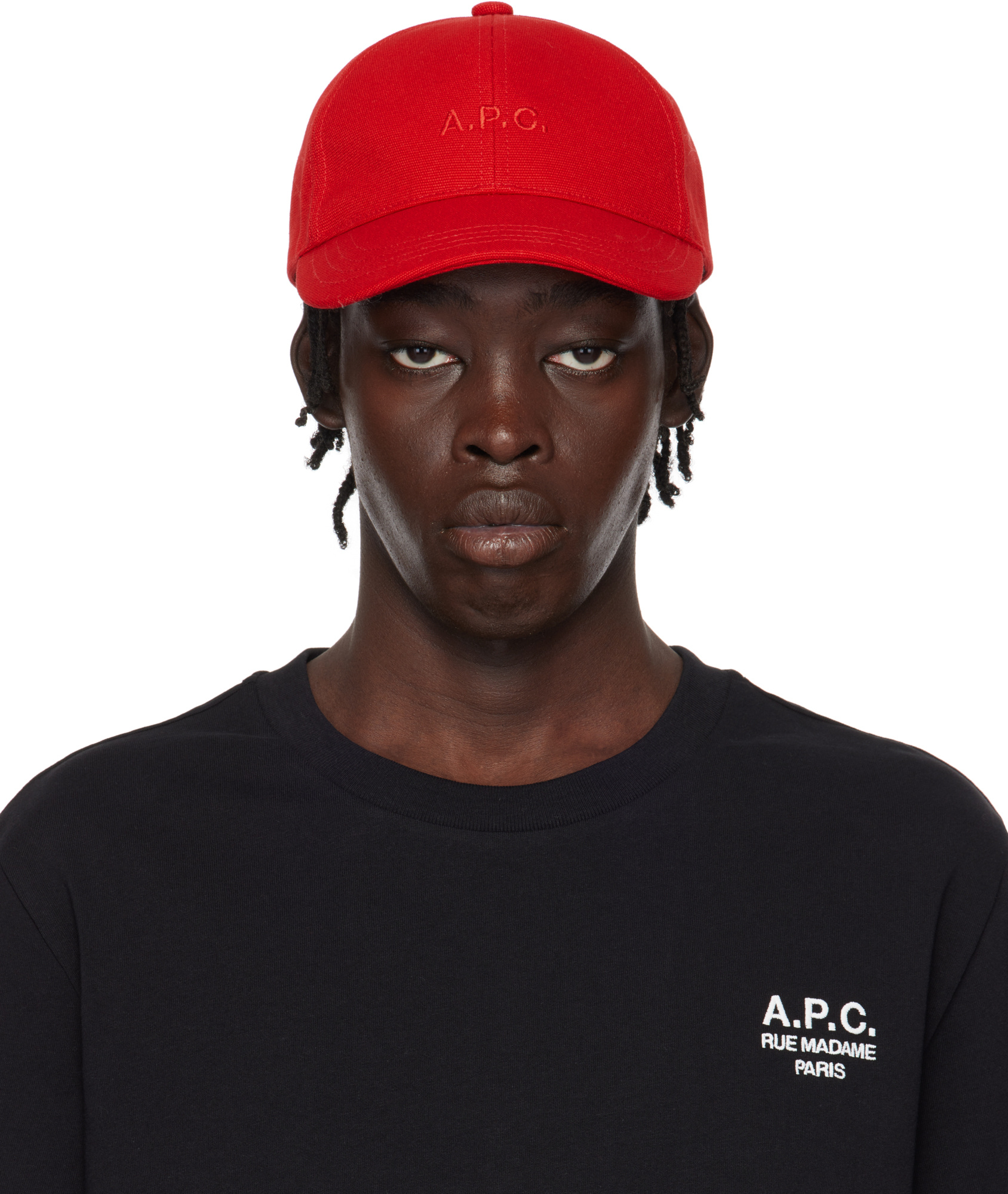 Apc Charlie Baseball Cap In Red