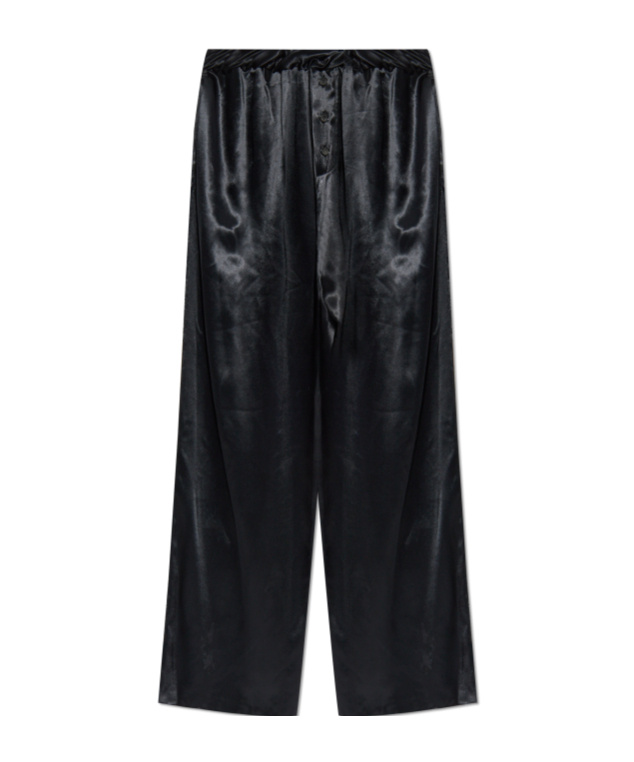 Ferragamo Elastic Waist Casual Pants In Black