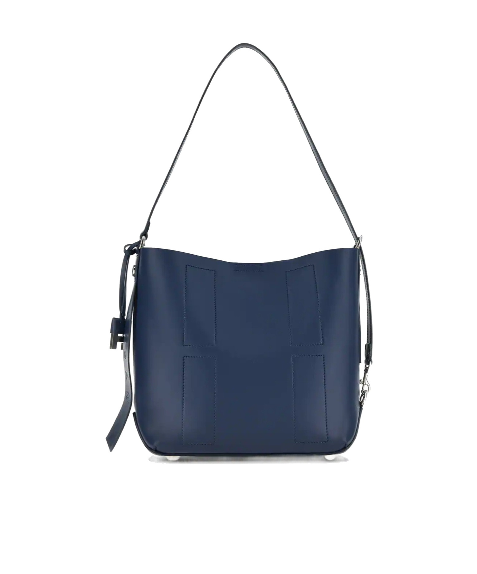 Hogan Medium Leather Shoulder Bag In Blue