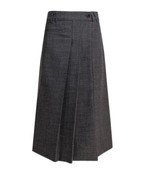 Soeur High-waisted Midi Skirt Featuring Pockets In Black
