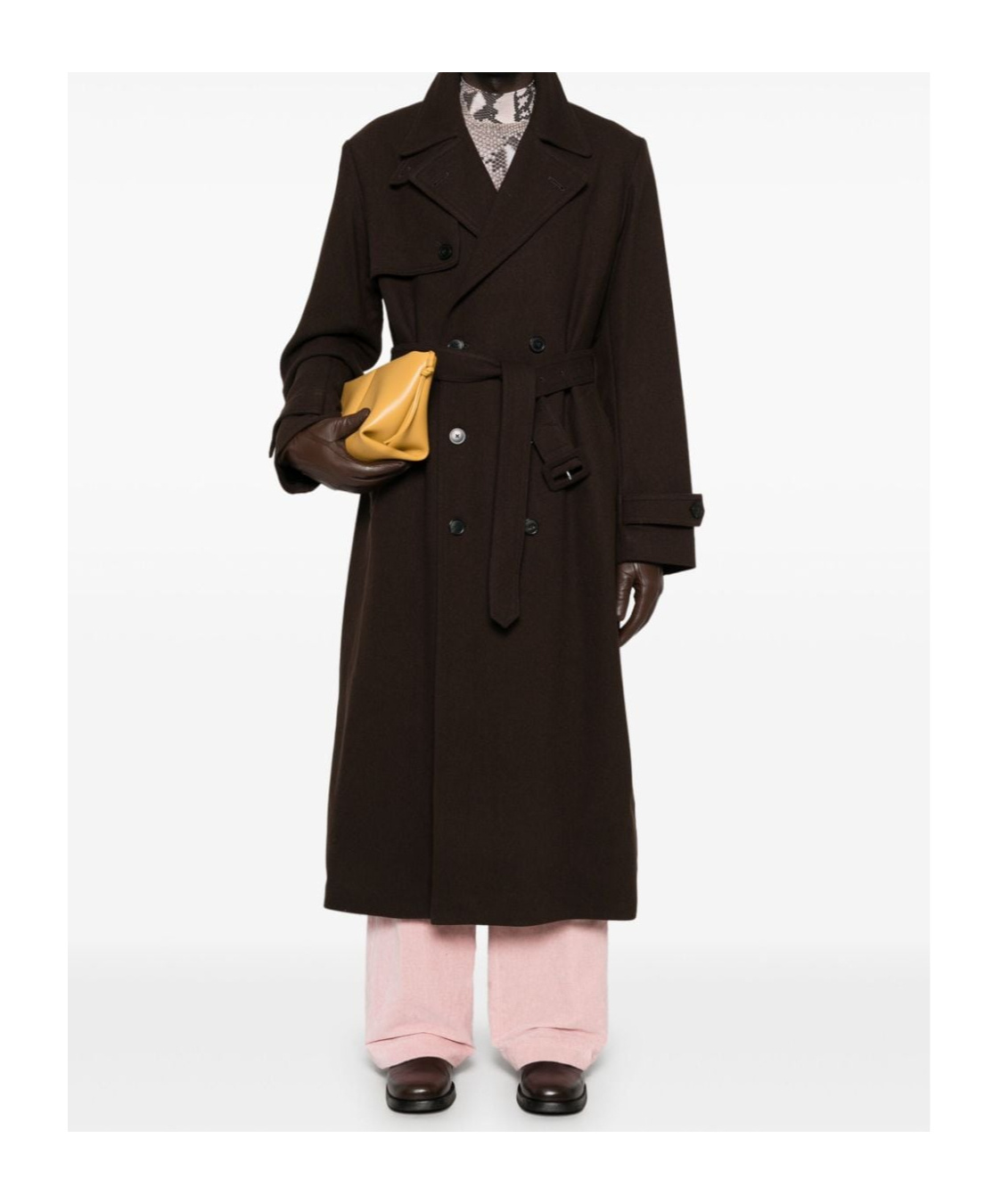 Dries Van Noten Wool Coat In Black