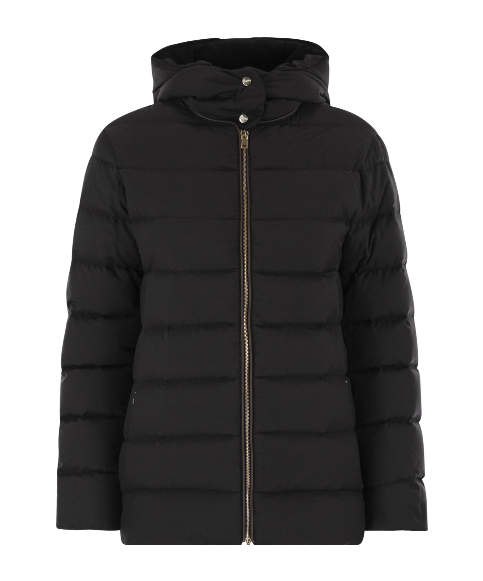 Herno Hooded Down Jacket In Black