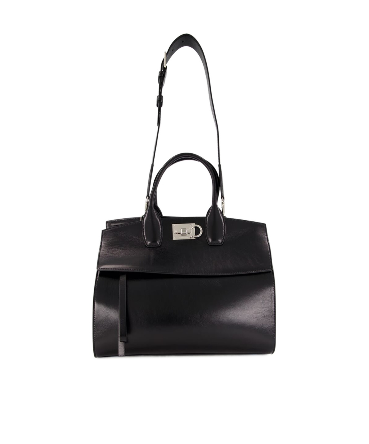 Ferragamo Small Studio Shoulder Bag In Black