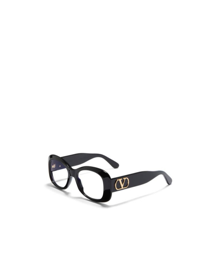 Valentino Eyewear Cat Eye Frame Glasses In Black