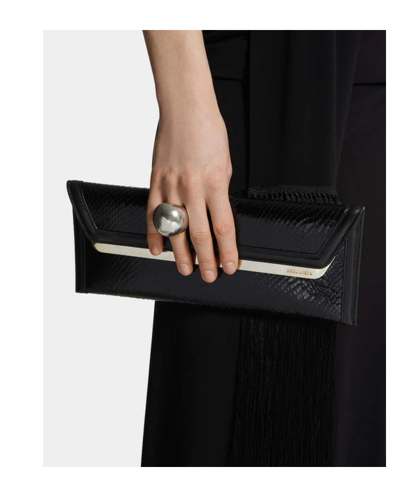 Dsquared2 Evening Clutch Bag In Black