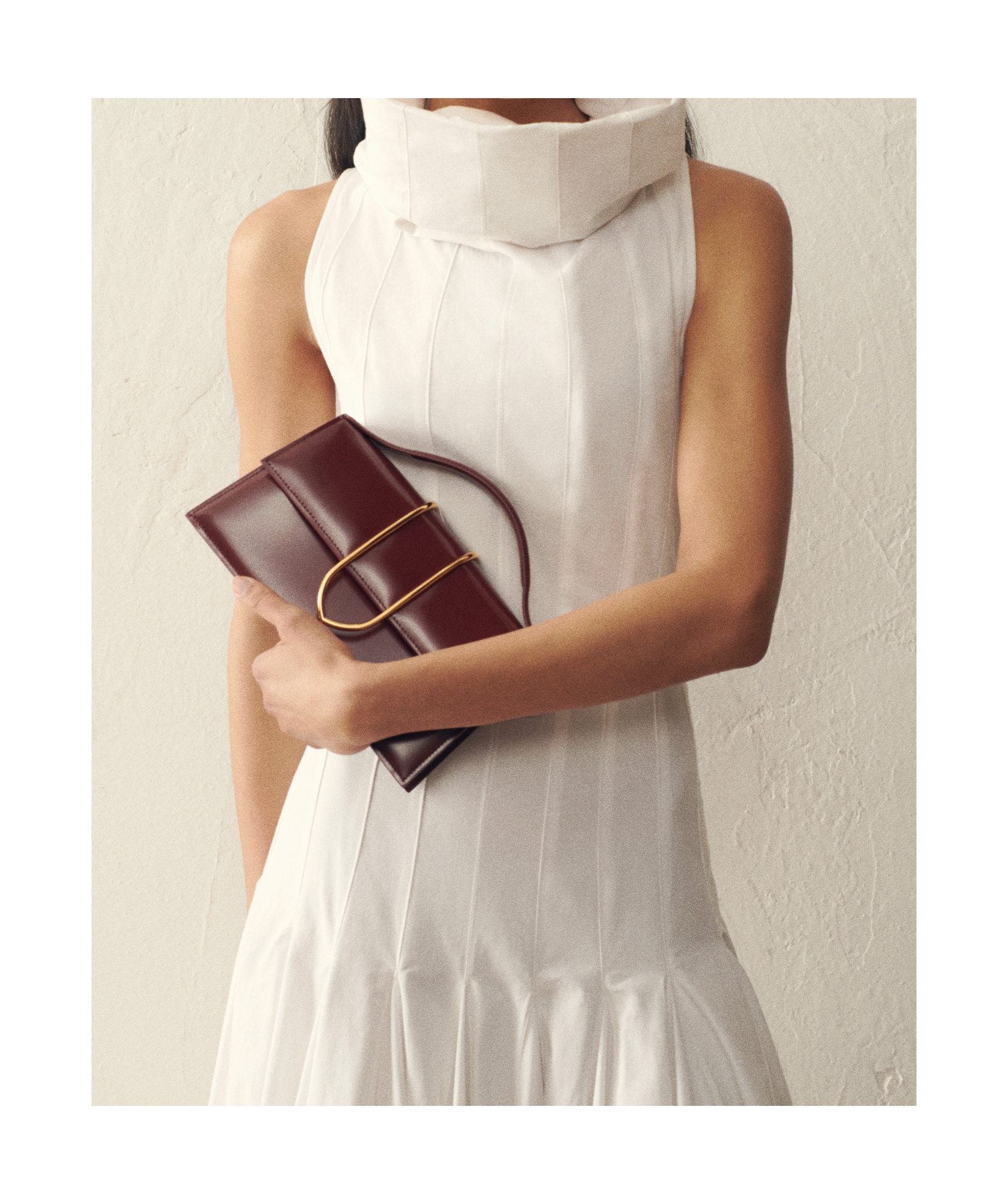 Jacquemus The Large Bambino In Burgundy