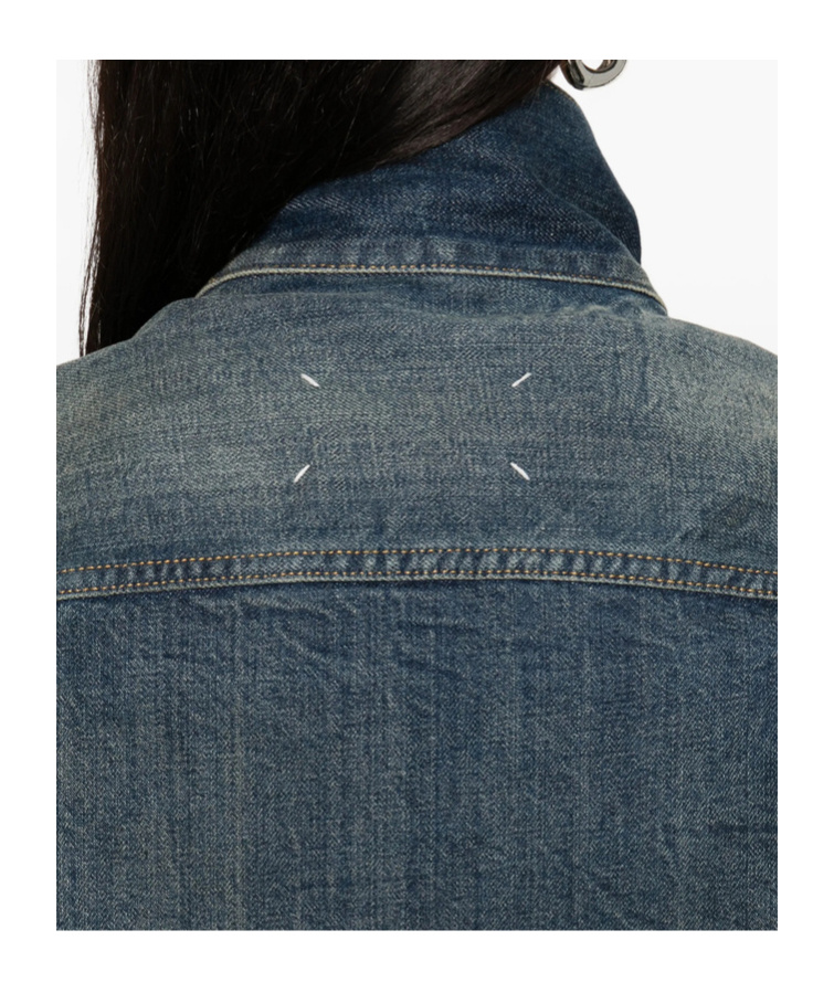 Maison Margiela Long-sleeved Denim Jacket In Blue