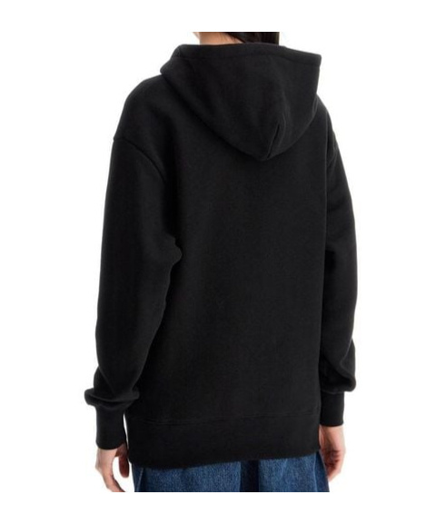 Valentino Garavani Cotton Hoodie With Print In Black