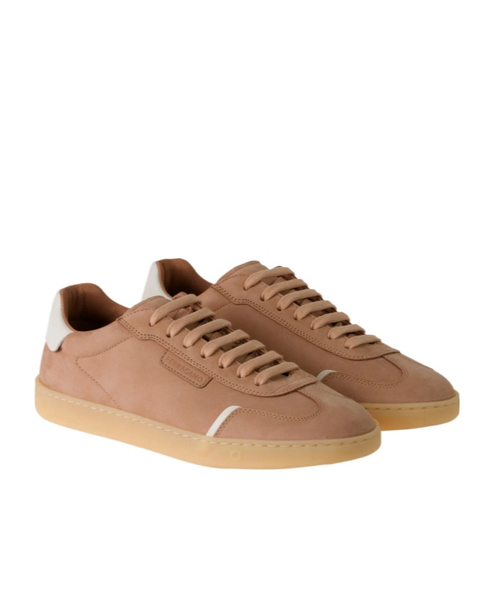 Ferragamo Athena Low-top Sneakers In Pink
