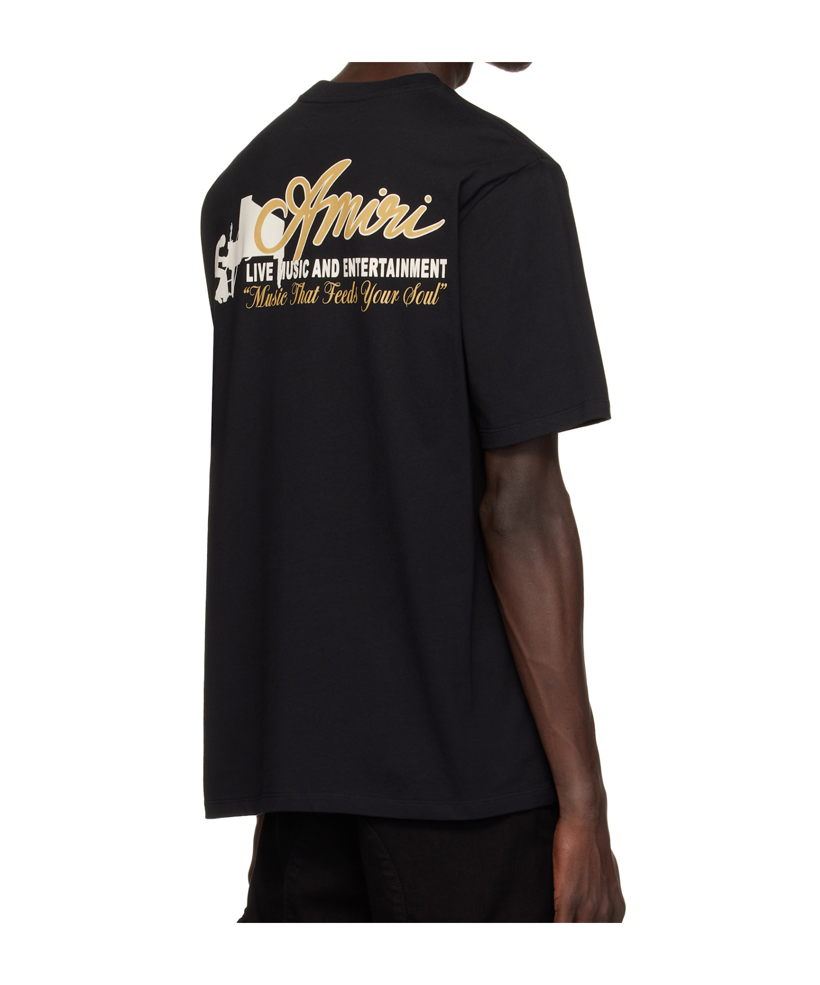 Amiri Jazz Band Printed T-shirt In Black