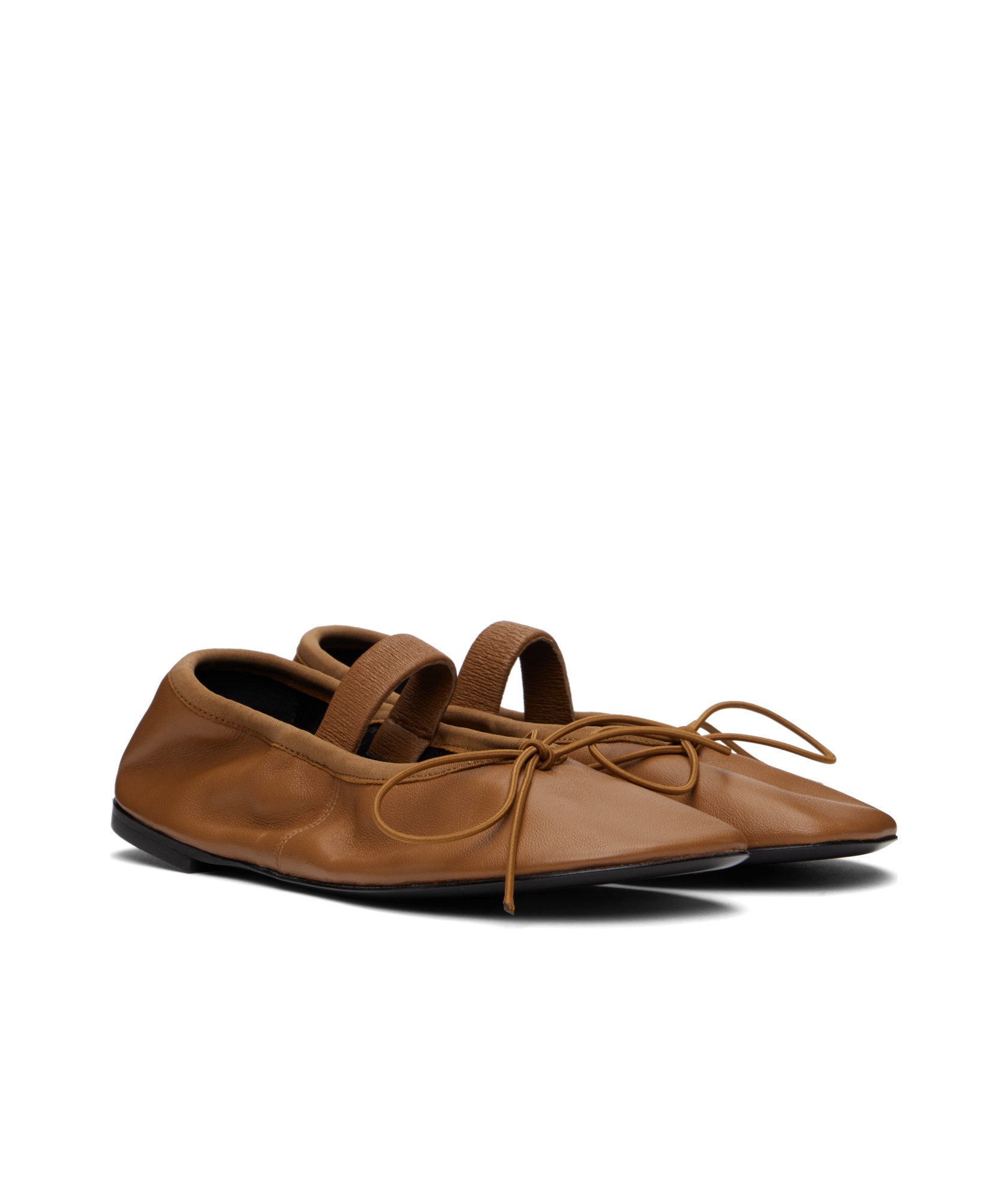 Proenza Schouler Glove Mary Jane Ballerina Flats In Tobacco Color