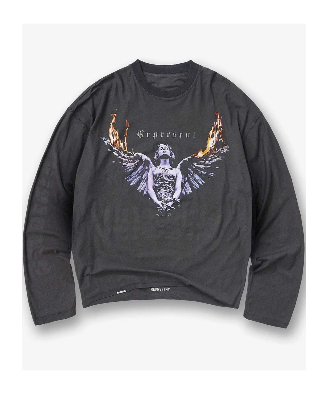 Represent Reversible Living Legacy Tour Long Sleeve T-shirt In Black