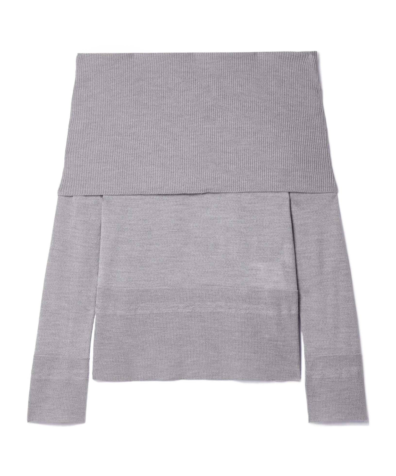 Max Mara Strapless Sweater In Gray