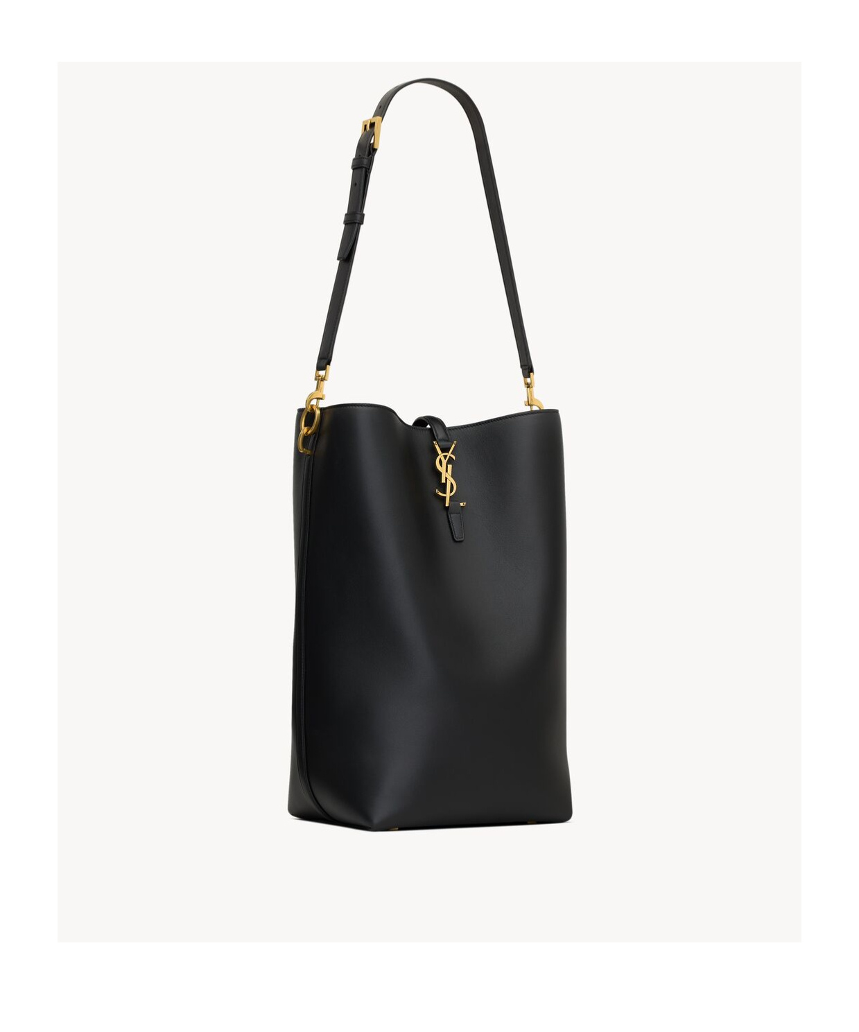 Saint Laurent Le 37 Long Bucket Bag In Black