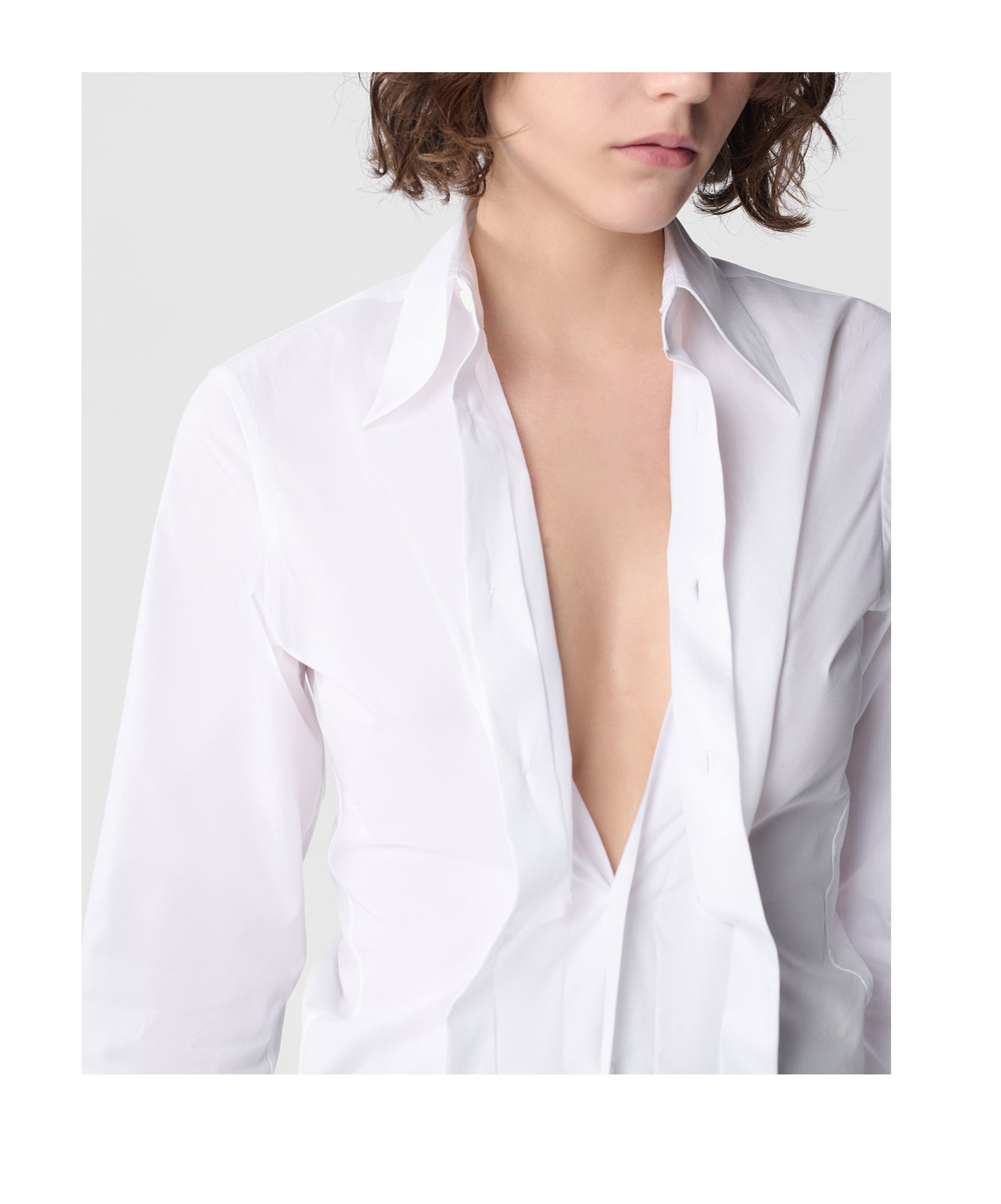 Ann Demeulemeester Long-sleeved Shirt In White