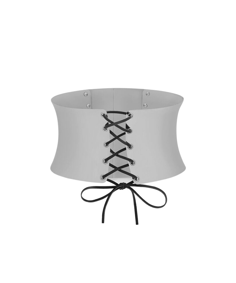 DOLCE & GABBANA PADLOCK-DETAIL METALLIC BELT