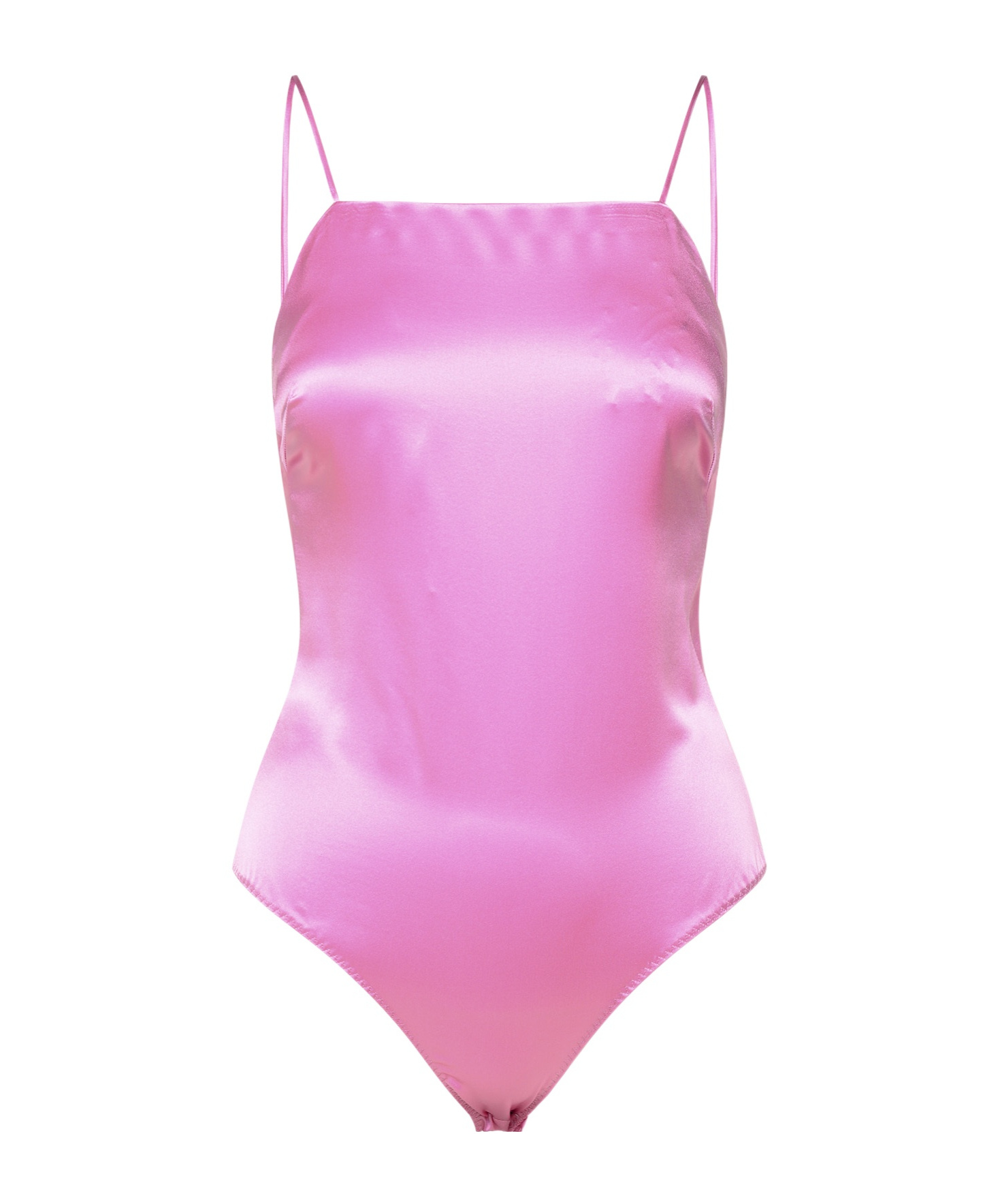Shop Max Mara Silk Satin Jumpsuit In Pink