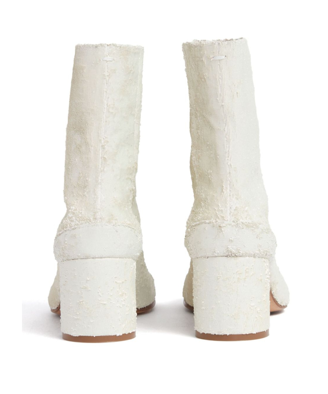 Shop Maison Margiela 60mm Tabi Ankle Boots In White