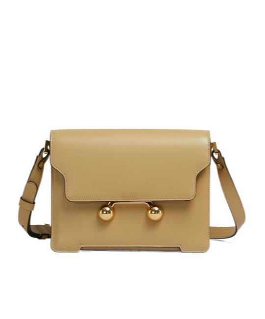 Marni Medium Trunkaroo Shoulder Bag In Nude