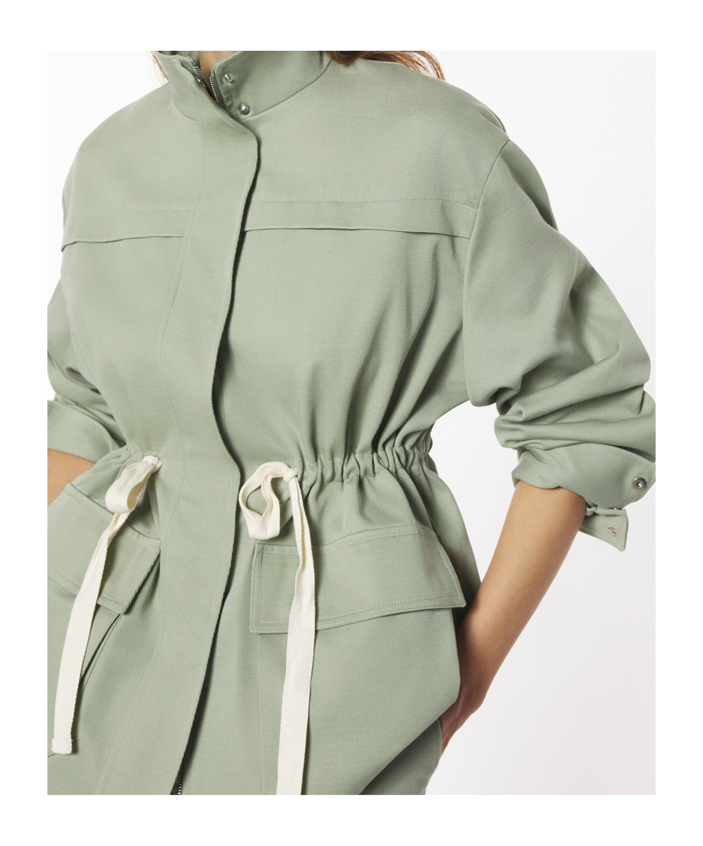 Maison Kitsuné Safari Jacket In Gray