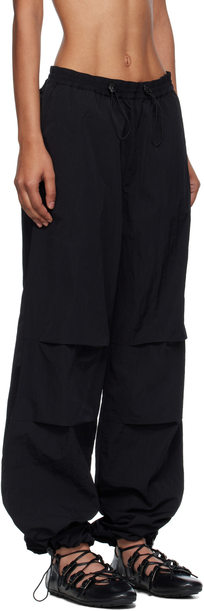 Cecilie Bahnsen Drawstring Casual Pants In Black