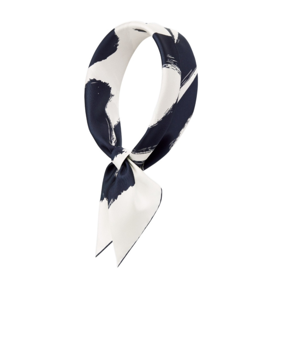 Dior Logo Scarf In White