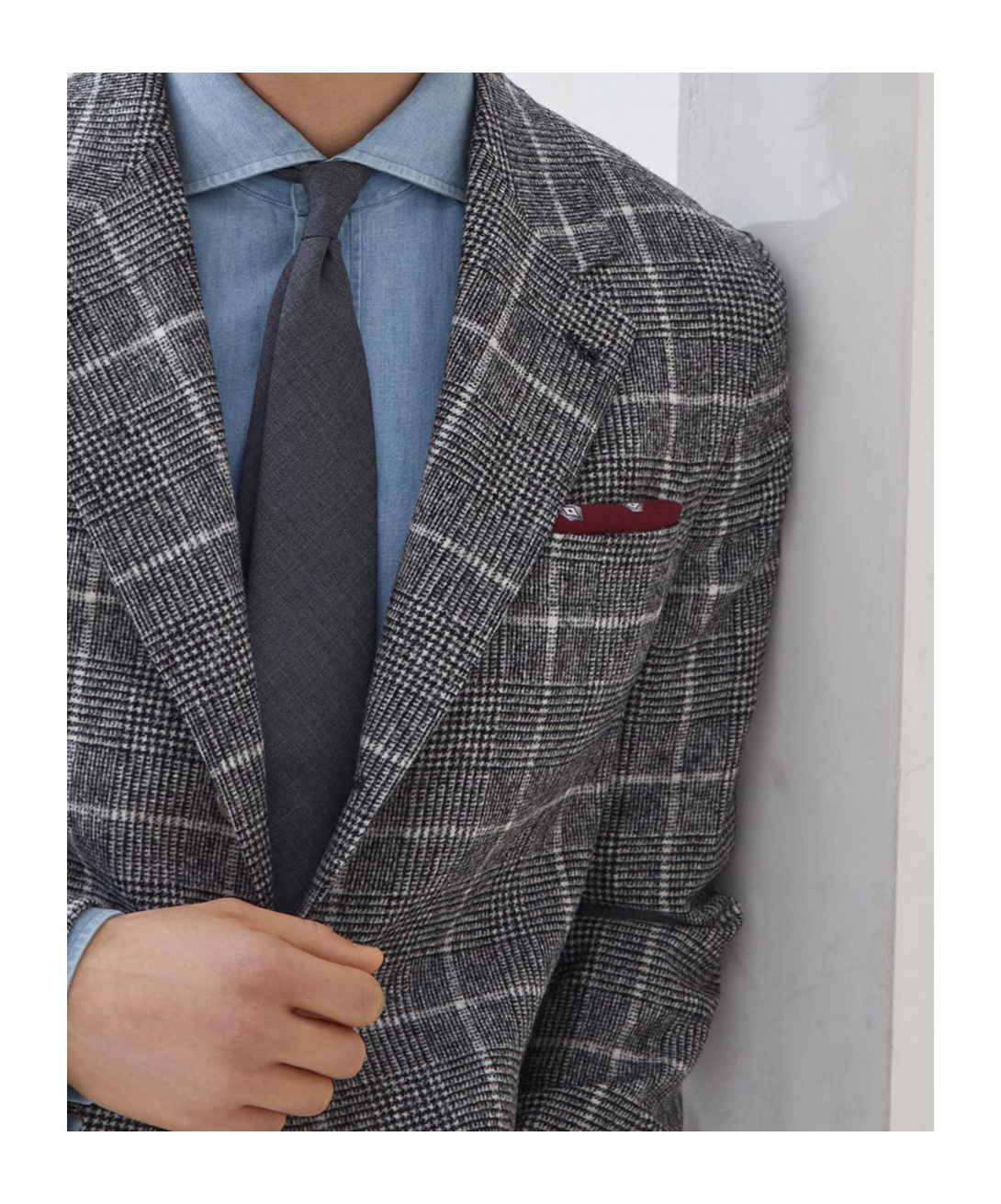 Brunello Cucinelli Single-breasted Blazer In Gray