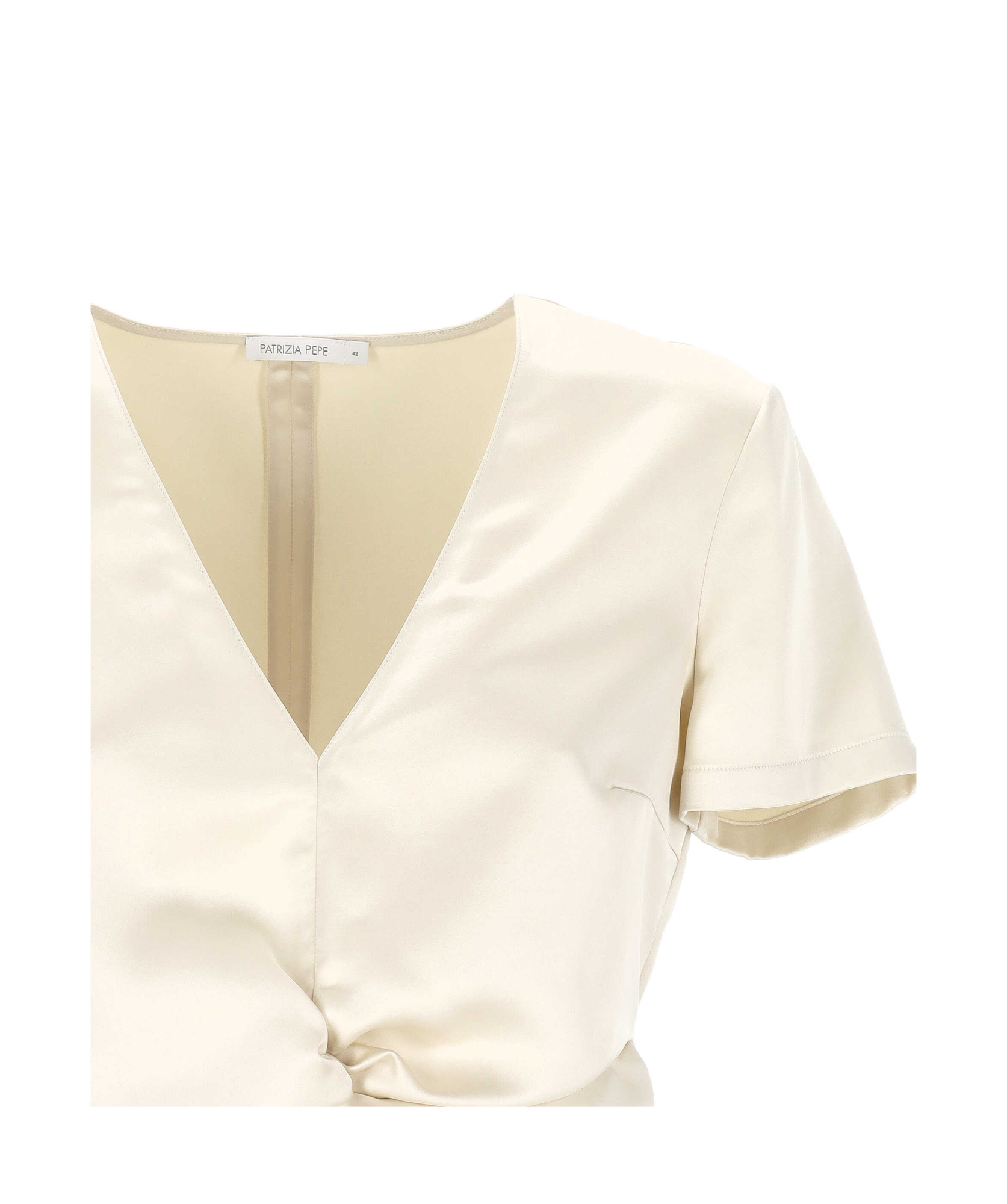 Patrizia Pepe Short Sleeves Smock In White