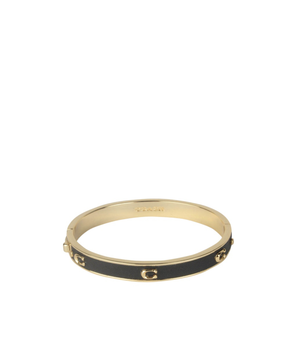 COACH HINGED LOGO BANGLE BRACELET