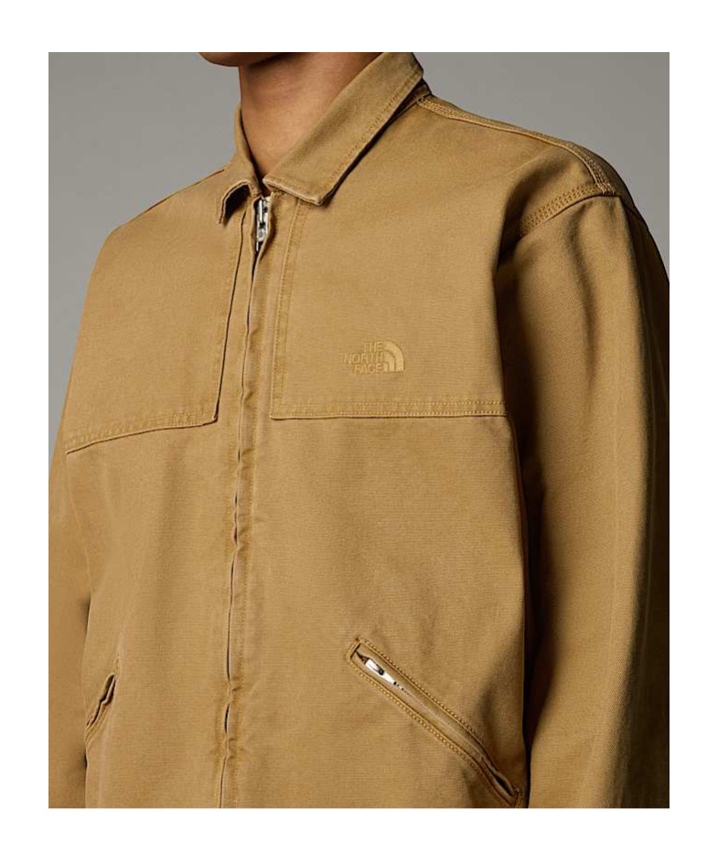 The North Face Cedar Canvas Work Jacket In Brown