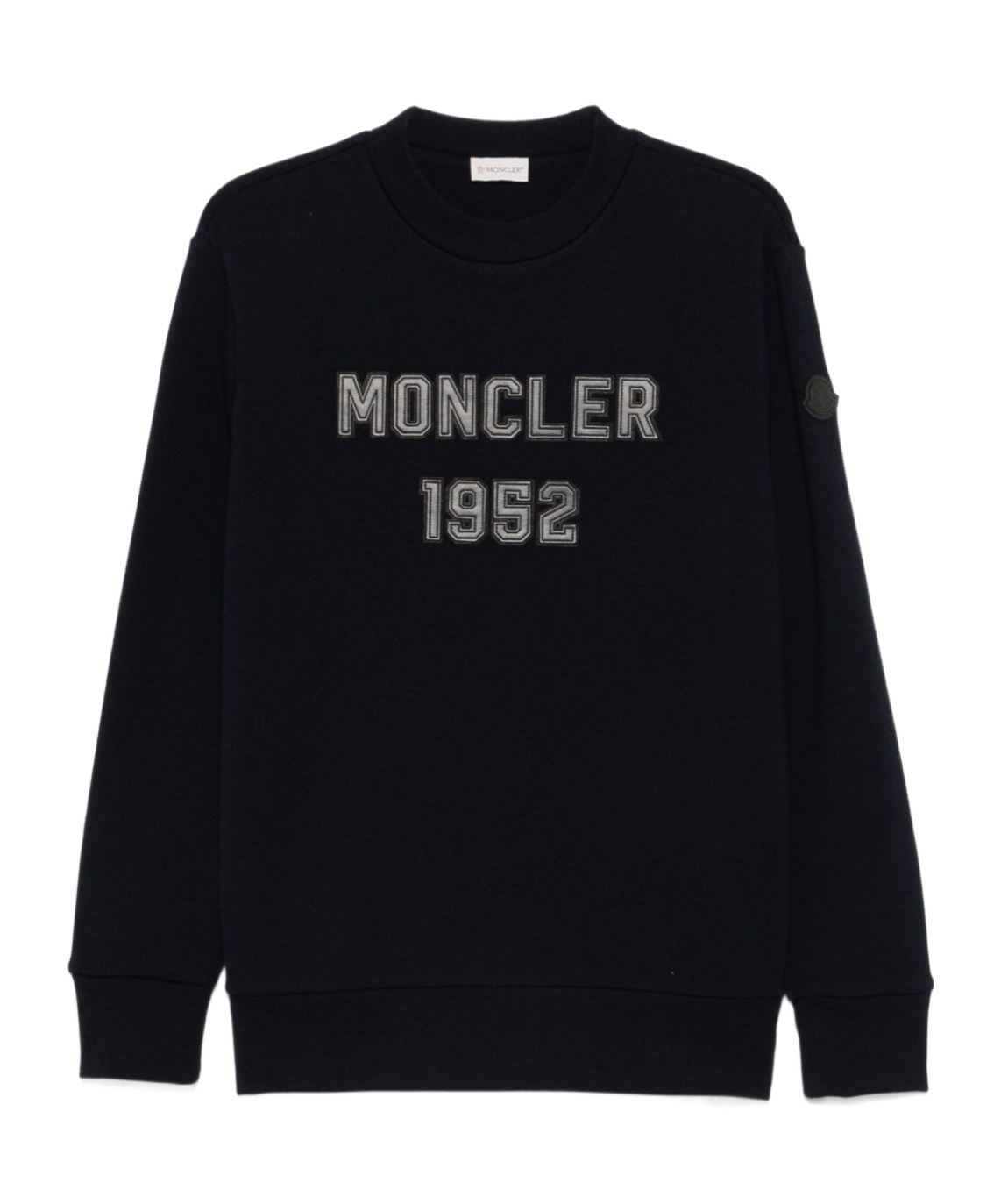 Moncler Logo-patch Sweatshirt In Black