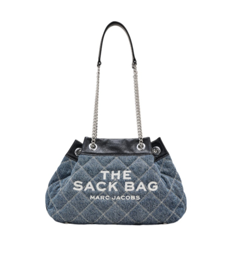 Marc Jacobs The Quilted Denim Chain Sack Bag