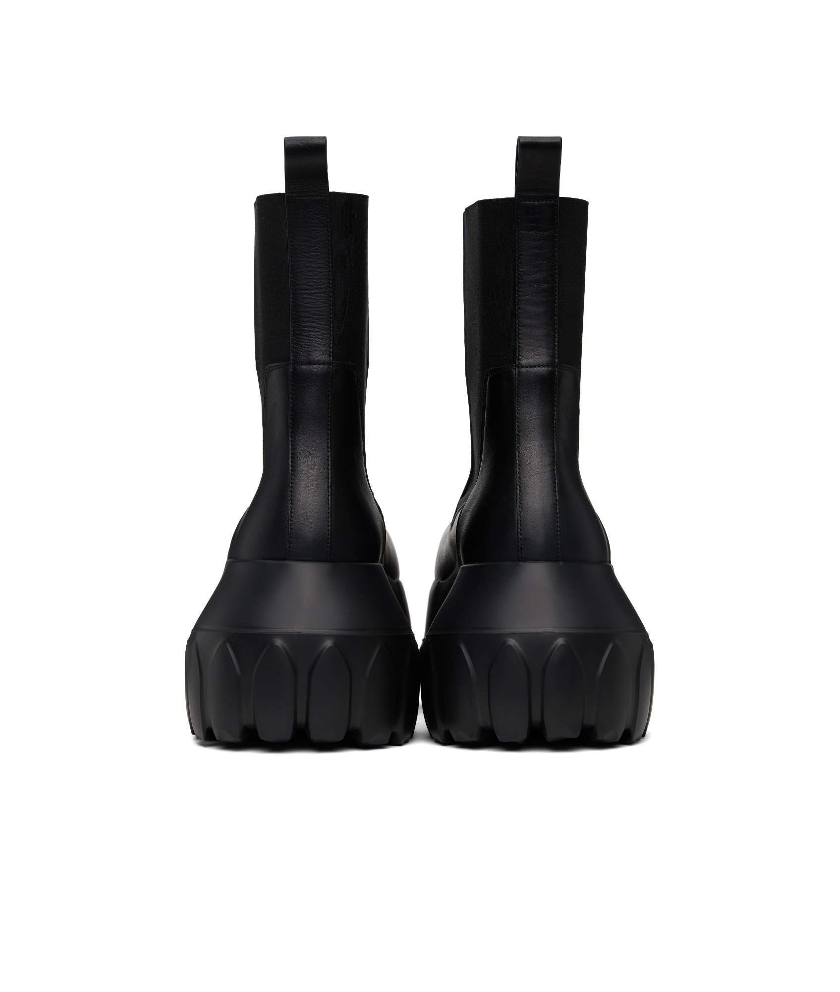 Rick Owens Round Toe Ankle Boots In Black