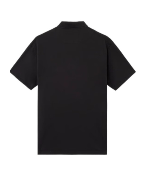 Stone Island Black Piquet Polo Shirt In Black