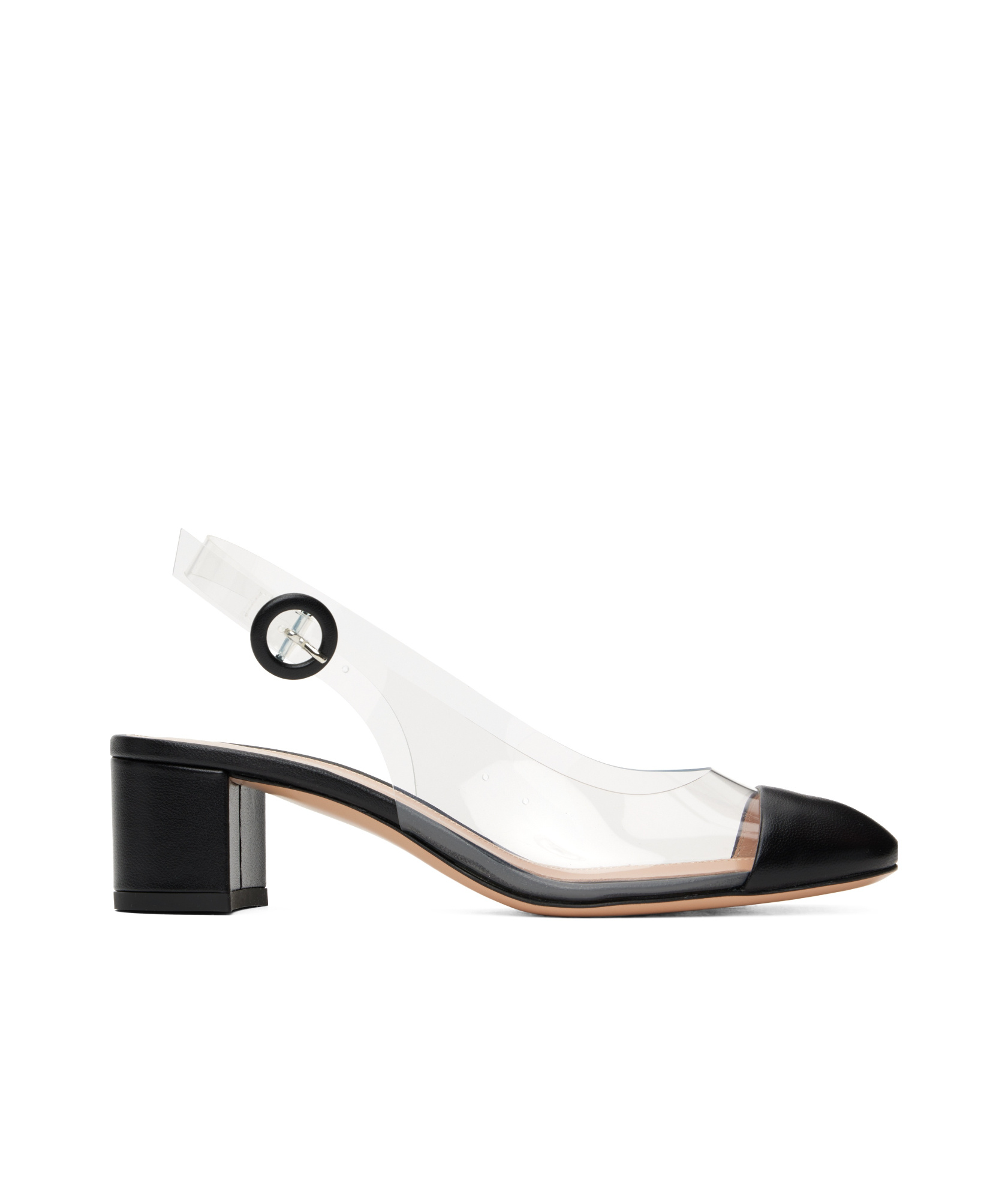 Gianvito Rossi Round Toe High Heel Sandals In White