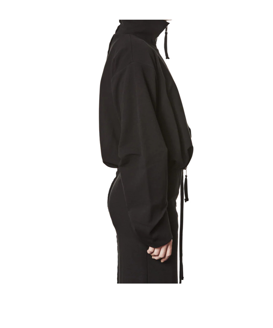 Thom Krom Zip-front Long-sleeves Jacket In Black