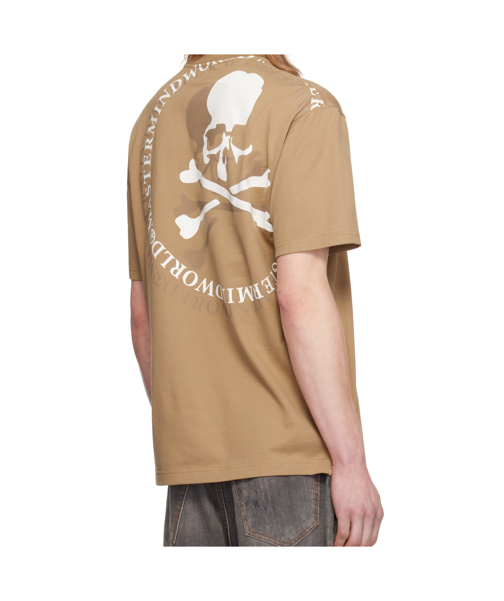 Mastermind Japan Tan Mw Flash T-shirt In Nude