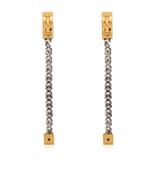 Dsquared2 Chain Earrings In Yellow