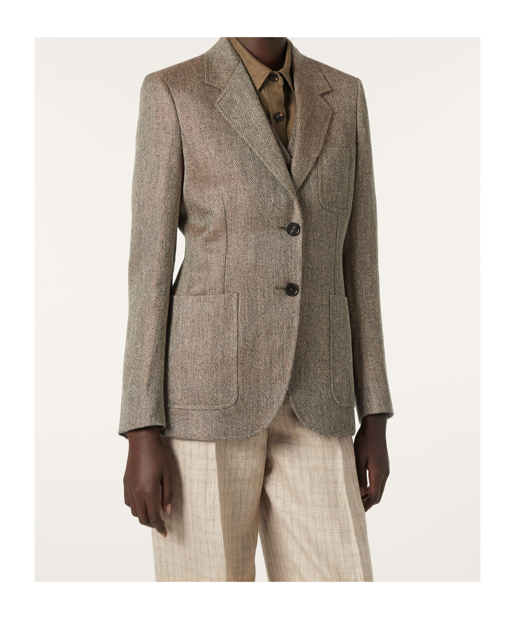 Loro Piana Single-breasted Tailored Blazer In Gray